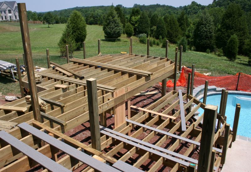 Ground Level Deck Construction